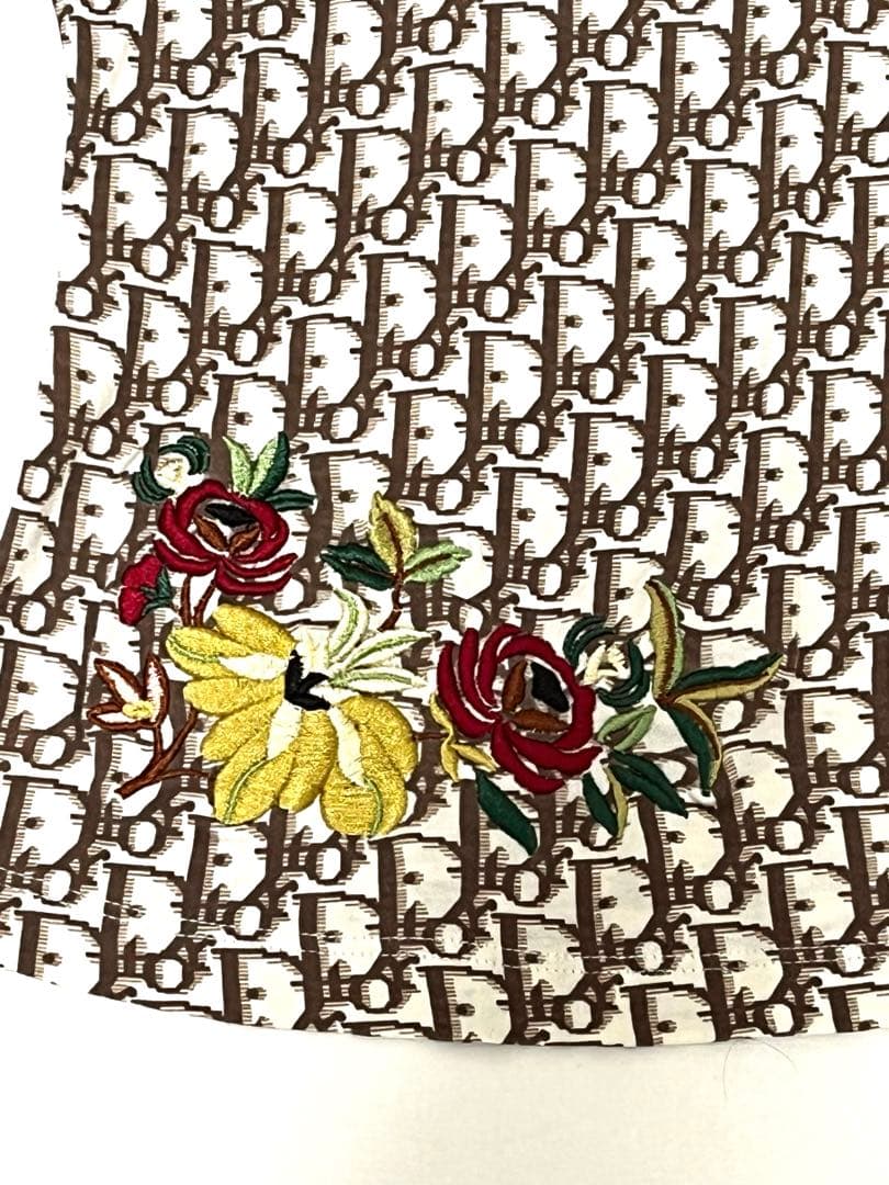 Christian Dior Tシャツ 花柄刺繍　トロッター　ガリアーノ 44