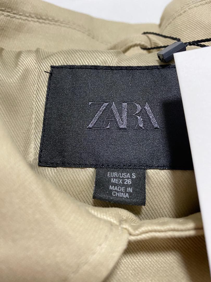 【希少】 ZARA ショートバルーントレンチコート コムギ色 S