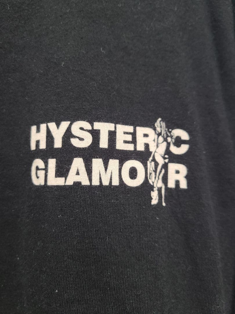 【HYSTERIC GLAMOUR】ロングTシャツ/XL/黒色