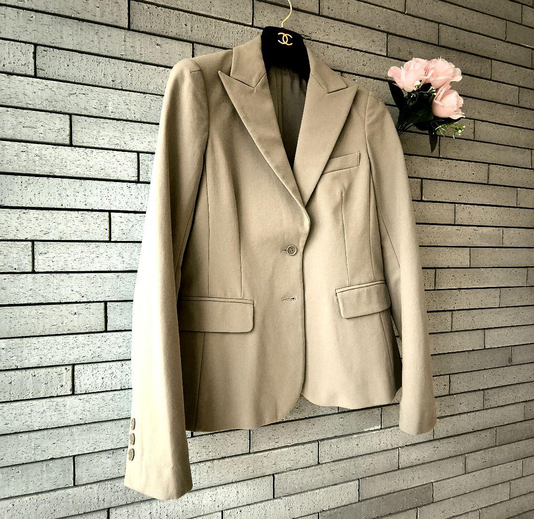 ❤【セオリー】✨美品　コットンストレッチジャケット　ベージュ　L