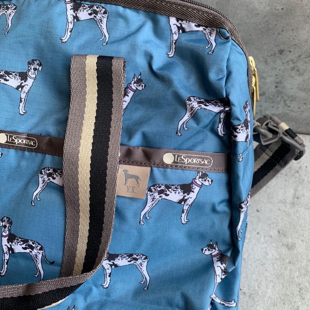 レア　完売品　LeSportsac 犬プリント ボストンバッグ　風間ゆみえ