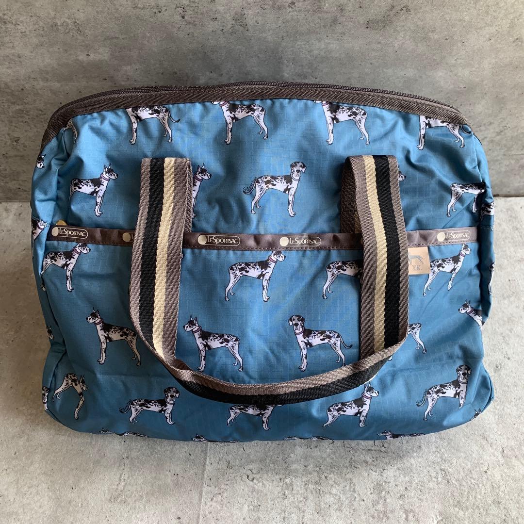 レア　完売品　LeSportsac 犬プリント ボストンバッグ　風間ゆみえ