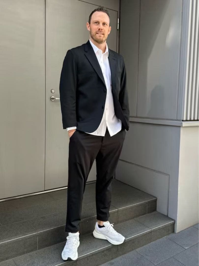 adidas テーラードジャケット パンツ スーツ 上下 セットアップ XL O