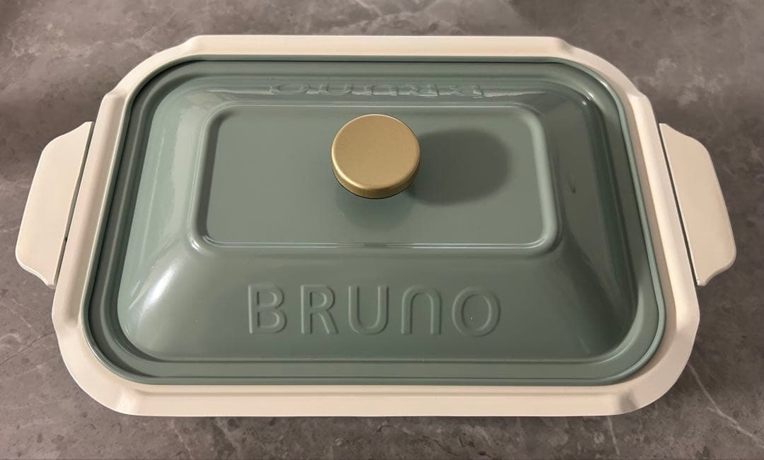 BRUNO ブルーノ コンパクトホットプレート セラミック鍋付き ミントグリーン