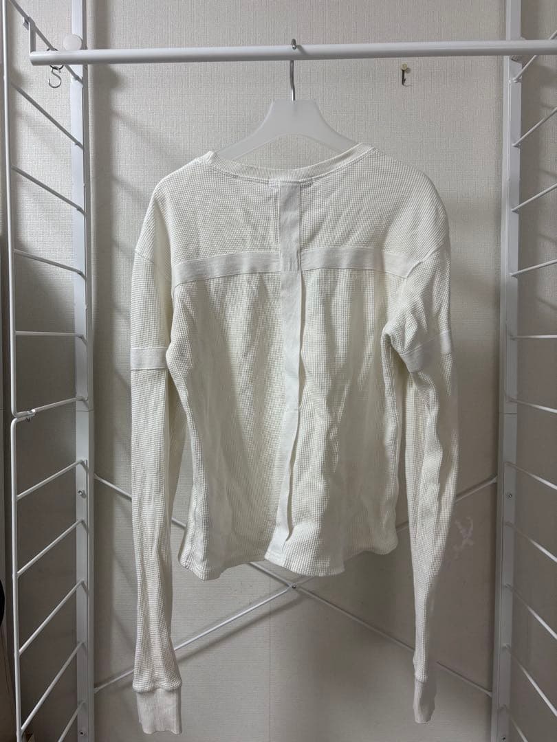 PROJECT G/R ホワイトサーマル長袖Tシャツ