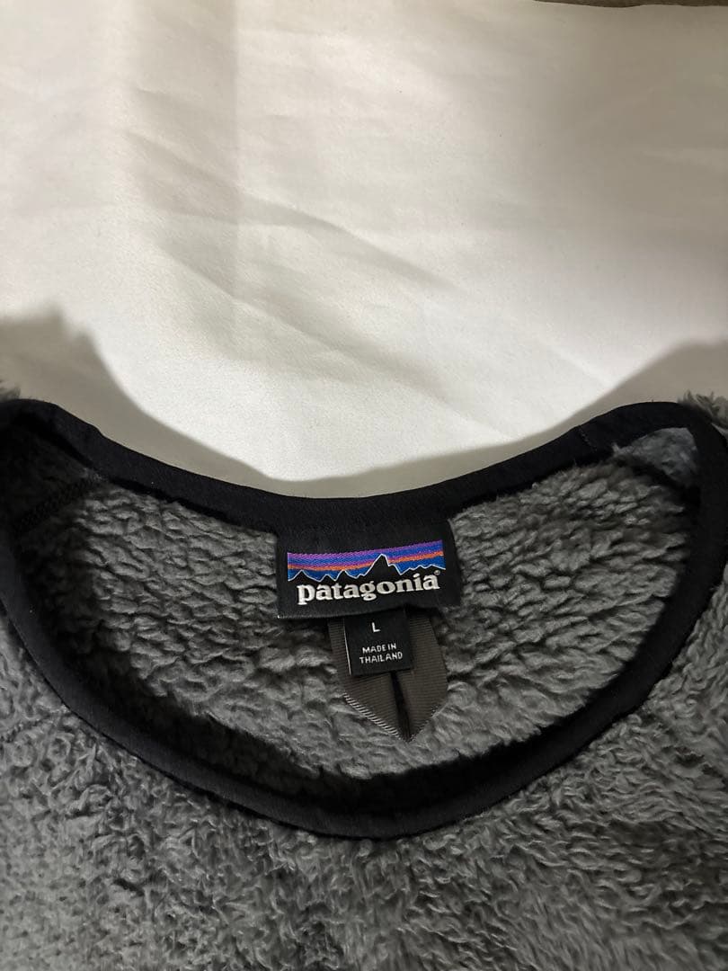 patagonia グレー フリースジャケット サイズL ロスガトスクルー