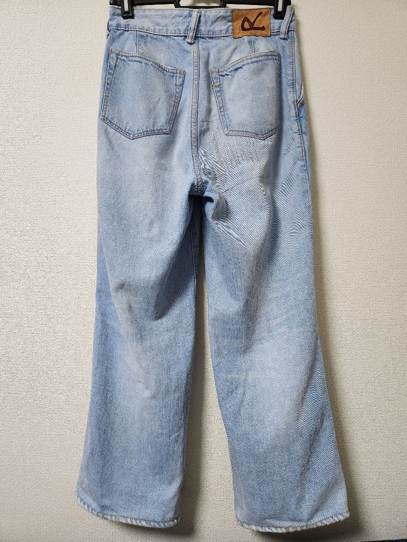 【値下げ中】45R おこめデニム シャルロット ダメージ加工 サイズ0