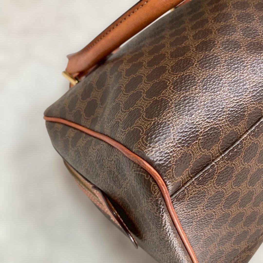 CELINE セリーヌ マカダム ボストンバッグ トリオンフ　ミニボストン