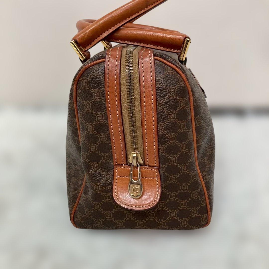 CELINE セリーヌ マカダム ボストンバッグ トリオンフ　ミニボストン
