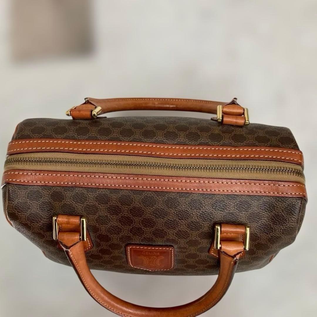 CELINE セリーヌ マカダム ボストンバッグ トリオンフ　ミニボストン