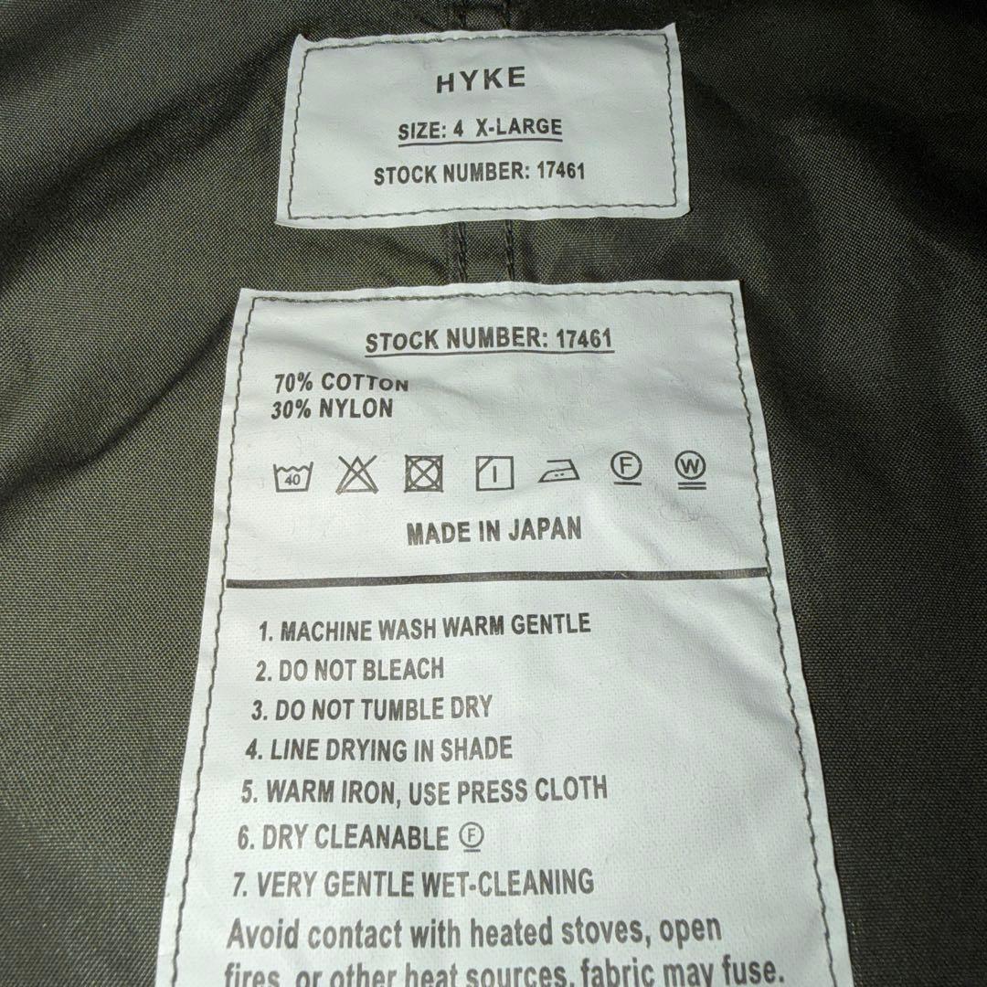 ジャケット・アウター HYKE M-65 FIELD COAT