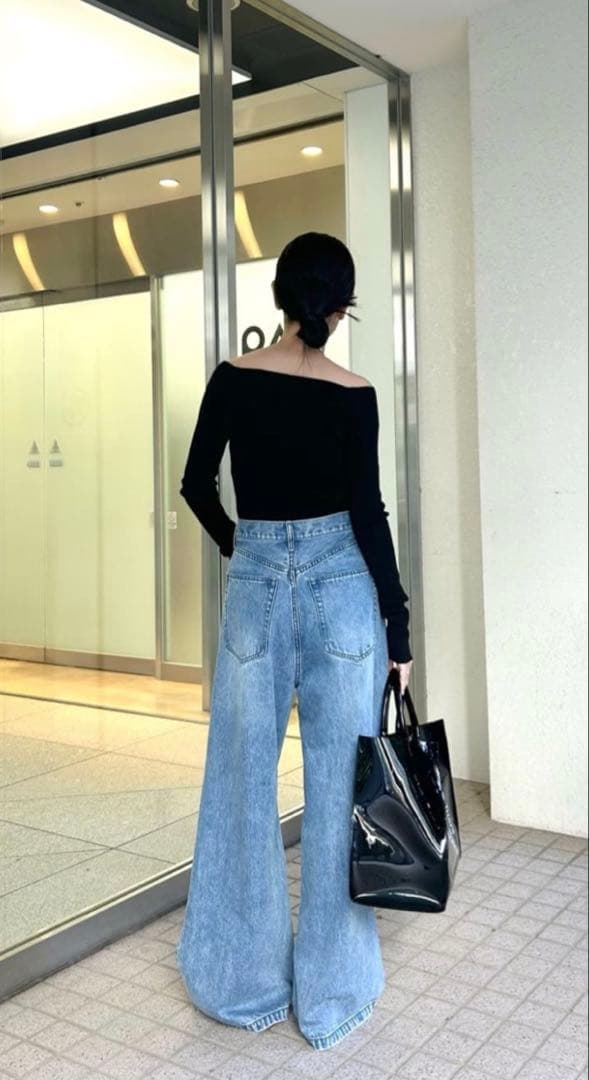 Whim Gazette デニムタックパンツ　38サイズ