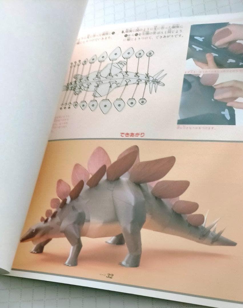 くもんのペーパークラフト　恐竜シリーズ　新装版　全8冊セット
