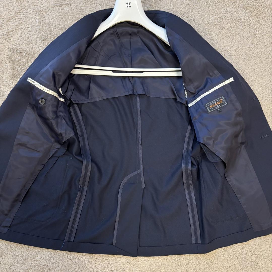 BEAMS PLUS 紺ブレ 金ボタン ウール 3ボタン ジャケット XS 紺