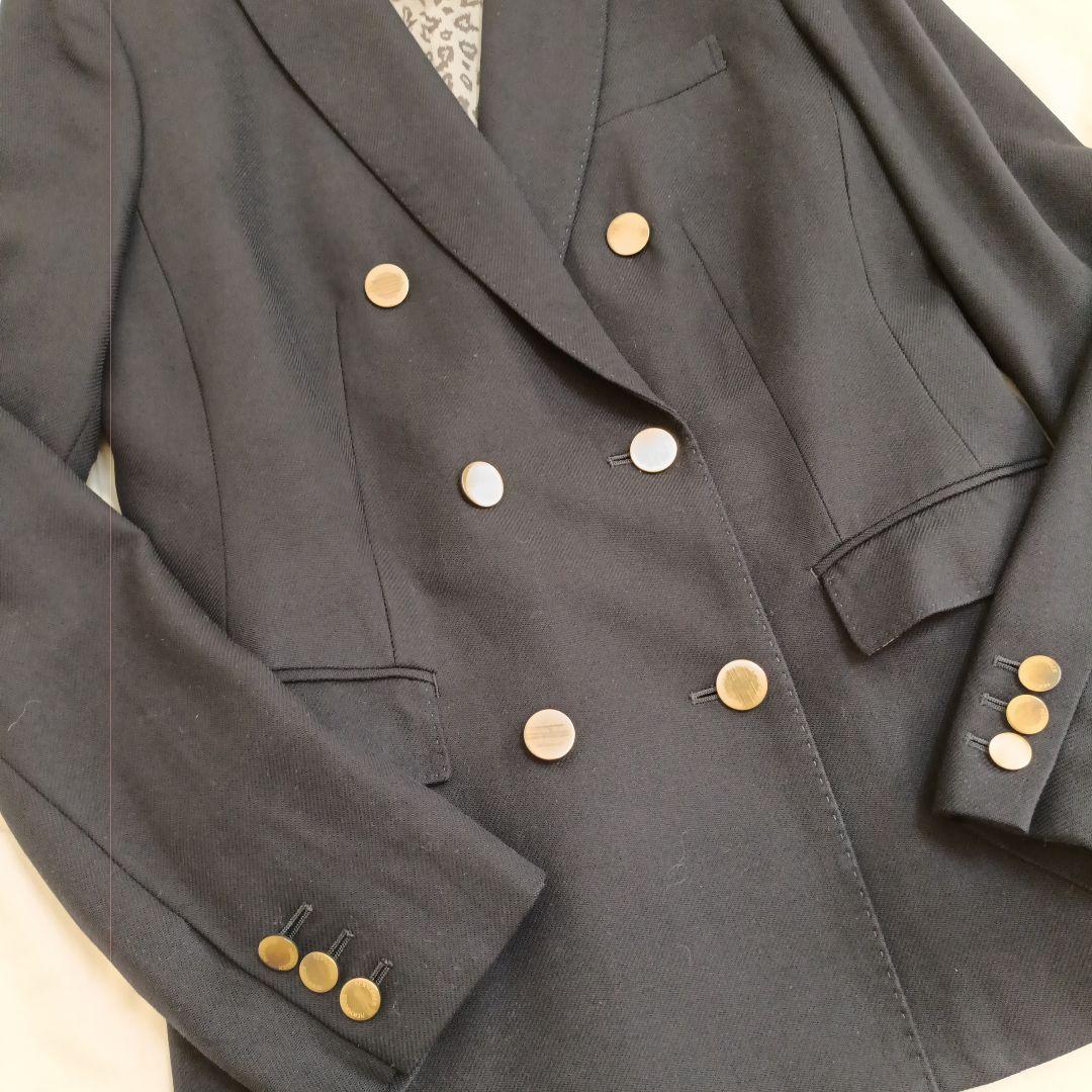 美品　NEWYORKER オリジナル　ダブルテーラドジャケット　紺ブレ　金ボタン