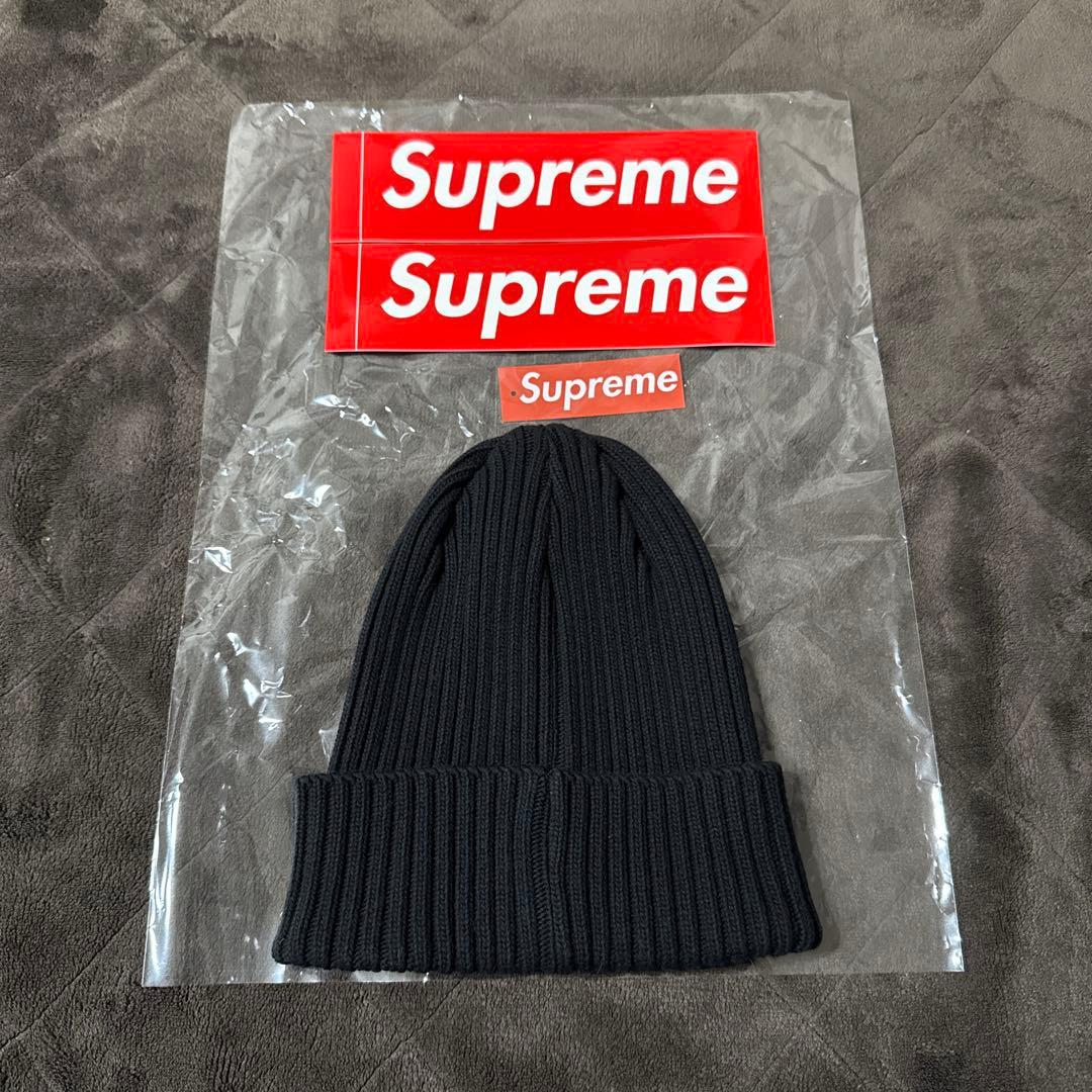 帽子 26SS supreme overdyed beanie BLACK
