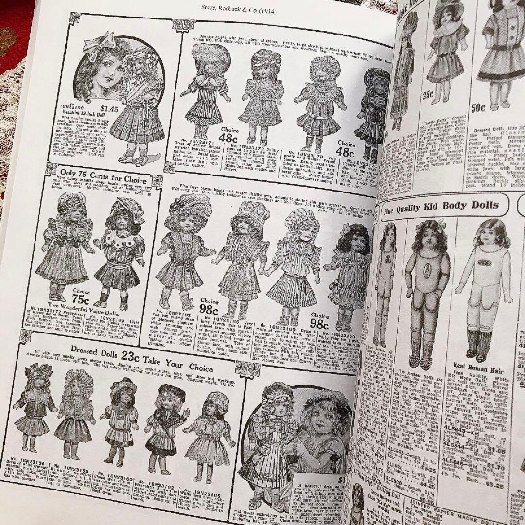 アンティークおもちゃ復刻カタログ ビスクドール テディベア♡ヴィクトリアン 広告