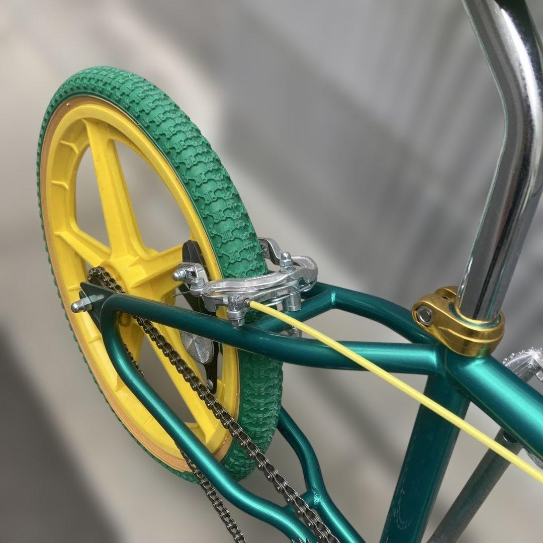 m*p様 BMX 20インチ_プロホイール_グリーン×イエロー
