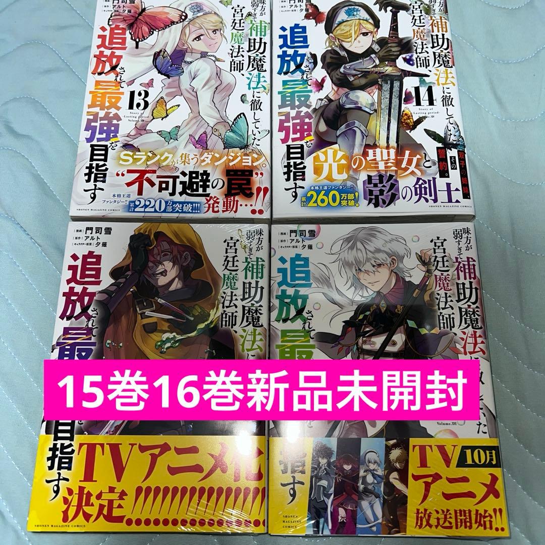 味方が弱すぎて補助魔法に徹していた宮廷魔法師、追放されて最強を目指す　全巻