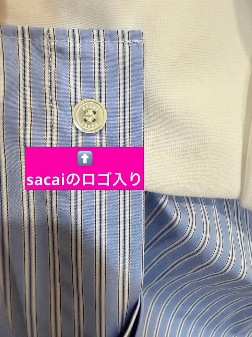 2025SS【新品 未使用 】“紙タグ+替えボタン付！”★sacai サカイ★