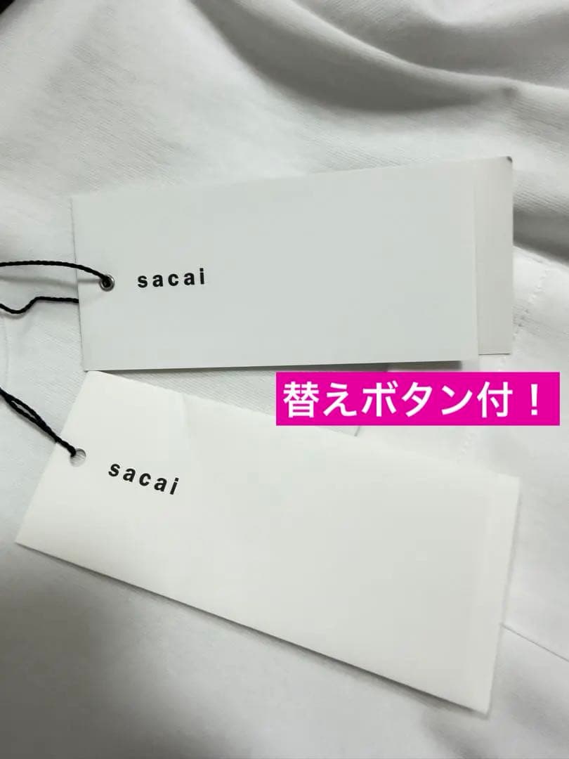 2025SS【新品 未使用 】“紙タグ+替えボタン付！”★sacai サカイ★