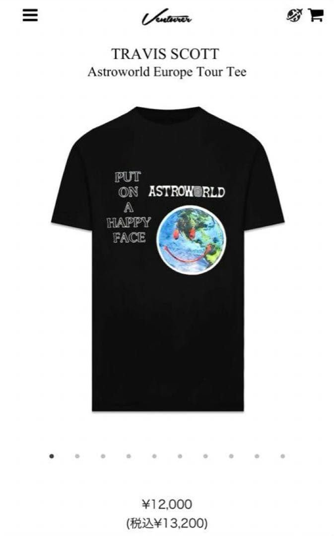 トップス TRAVIS SCOTT Astroworld Europe Tour Tee