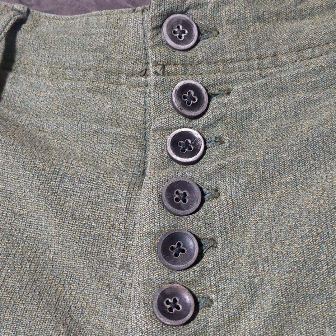 キャピタル KAPITAL サルエルパンツ ピエロパンツ 12ボタン M カーキ