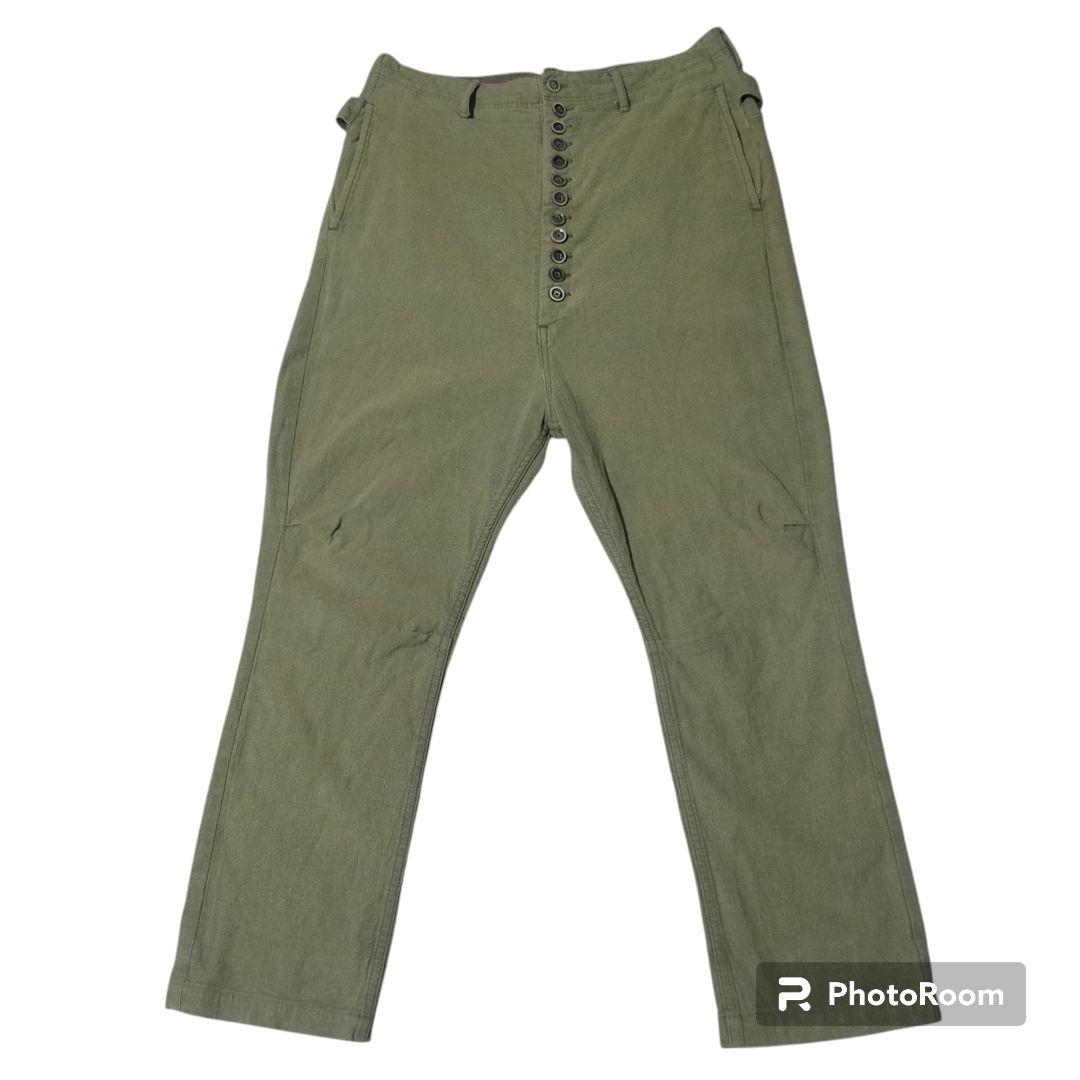 キャピタル KAPITAL サルエルパンツ ピエロパンツ 12ボタン M カーキ