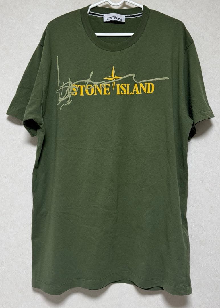 W*】様 STONE  オリーブグリーン Tシャツ