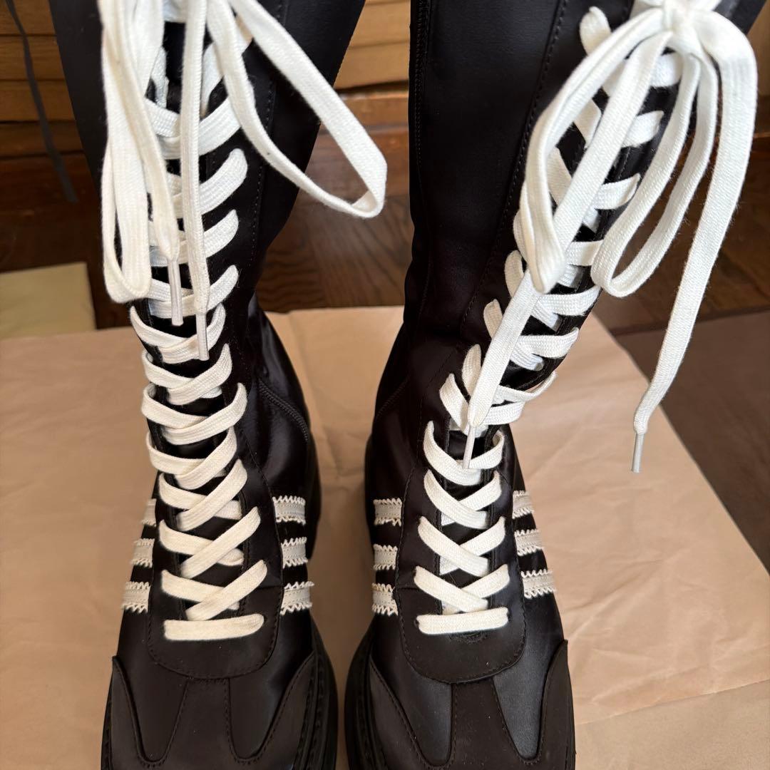 Darich レースアップスニーカーロングブーツ　BLK Mサイズ