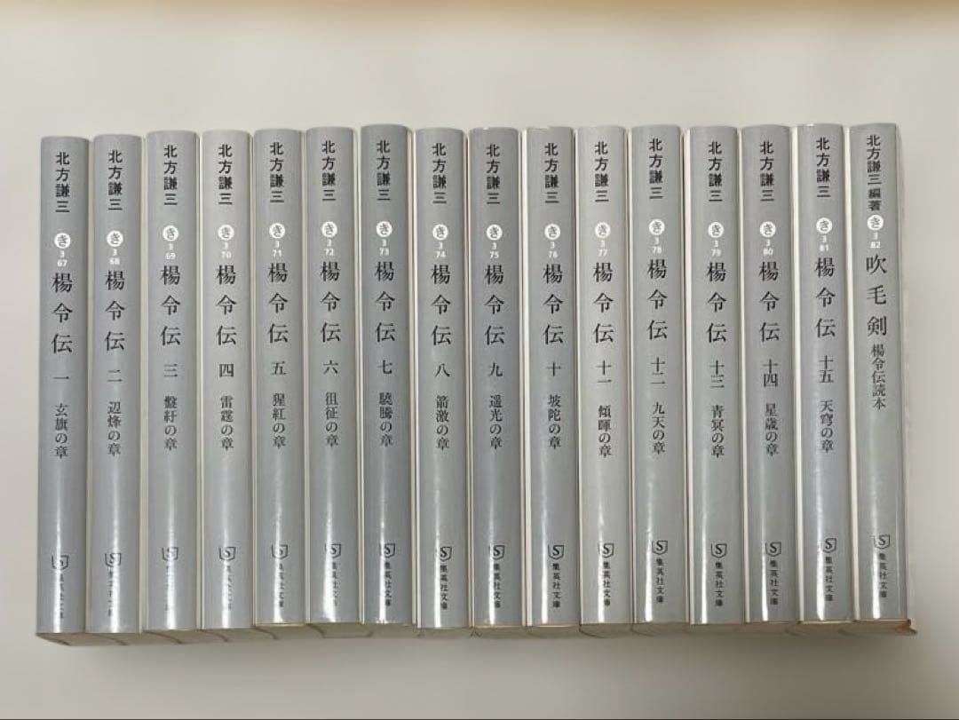 楊令伝　北方謙三　全巻1巻〜15巻＋楊令伝読本　16冊セット　集英社文庫