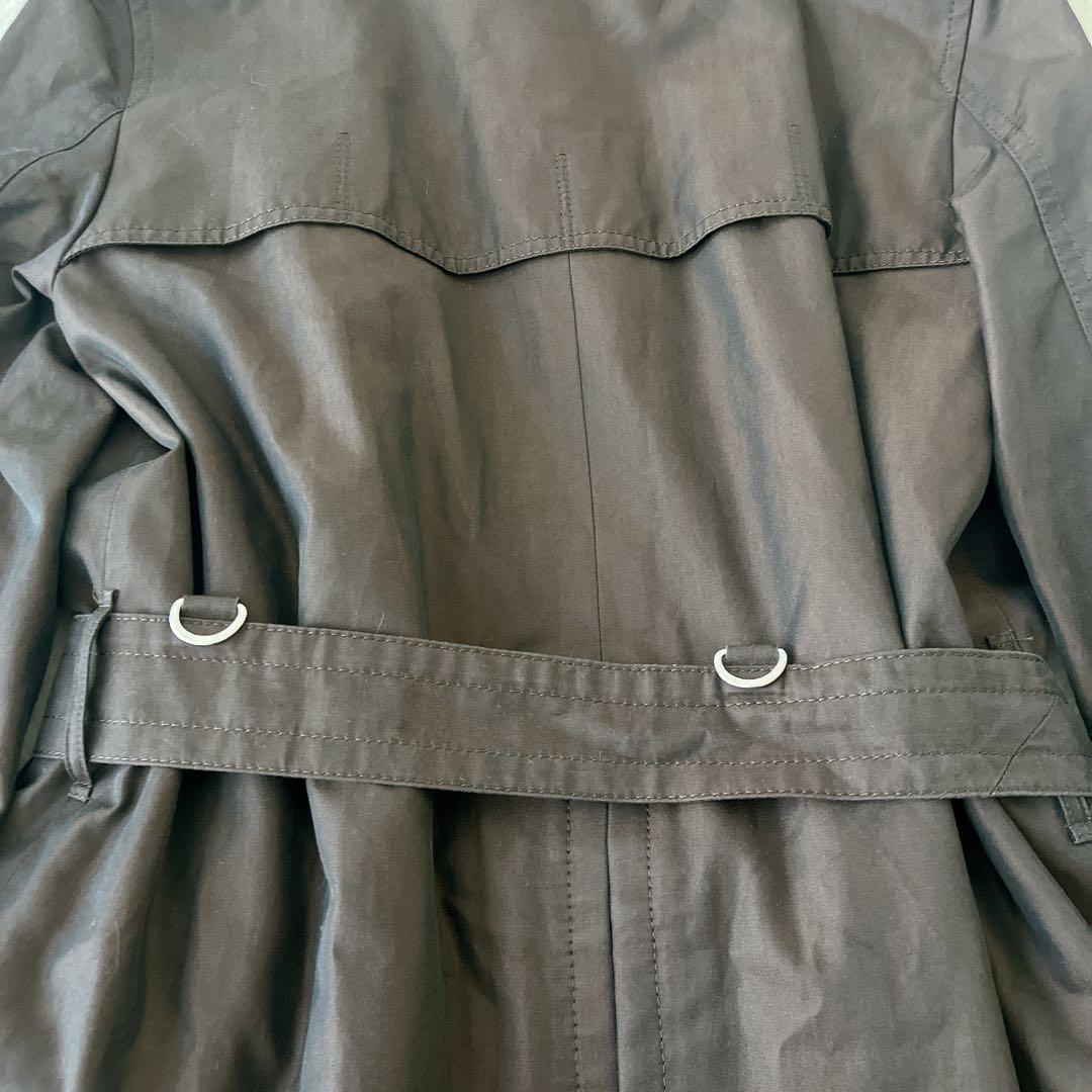 美品 Aquascutum ライナー トレンチコート 6F チェック ベルト 茶