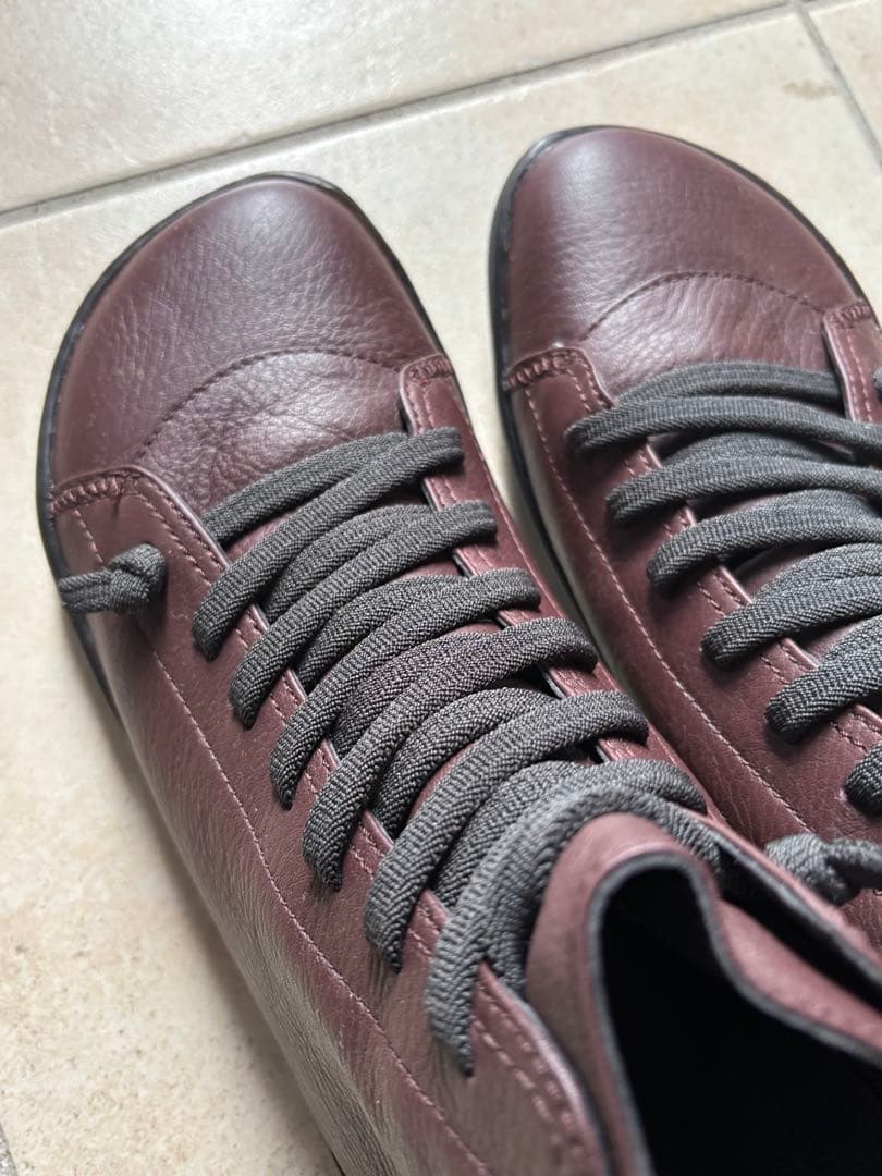 【美品】Camper ダークブラウン ショートブーツ サイズ39