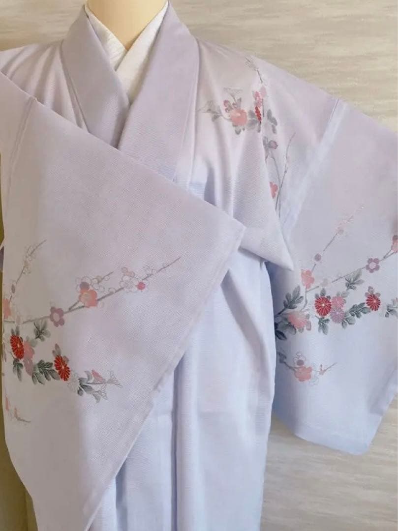 美品　洗える夏着物