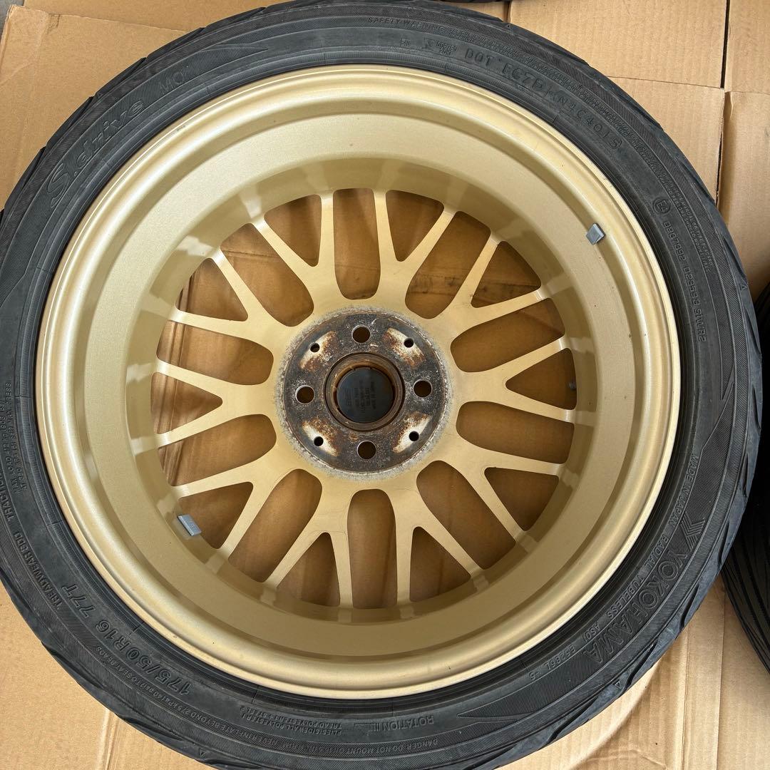 BBS 16インチ ホイール4本セット　美品鍛造ゴールド系4H 5.5J-16