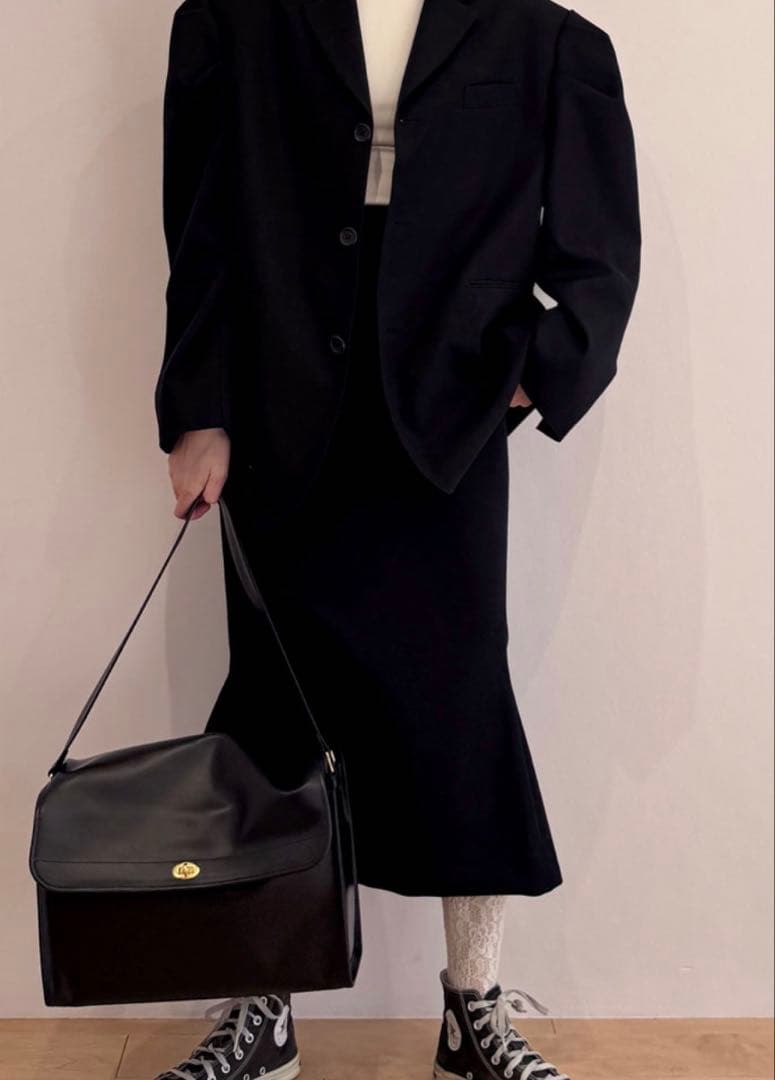 スカート HOLIDAY WOOL TWILL SLIM SKIRT