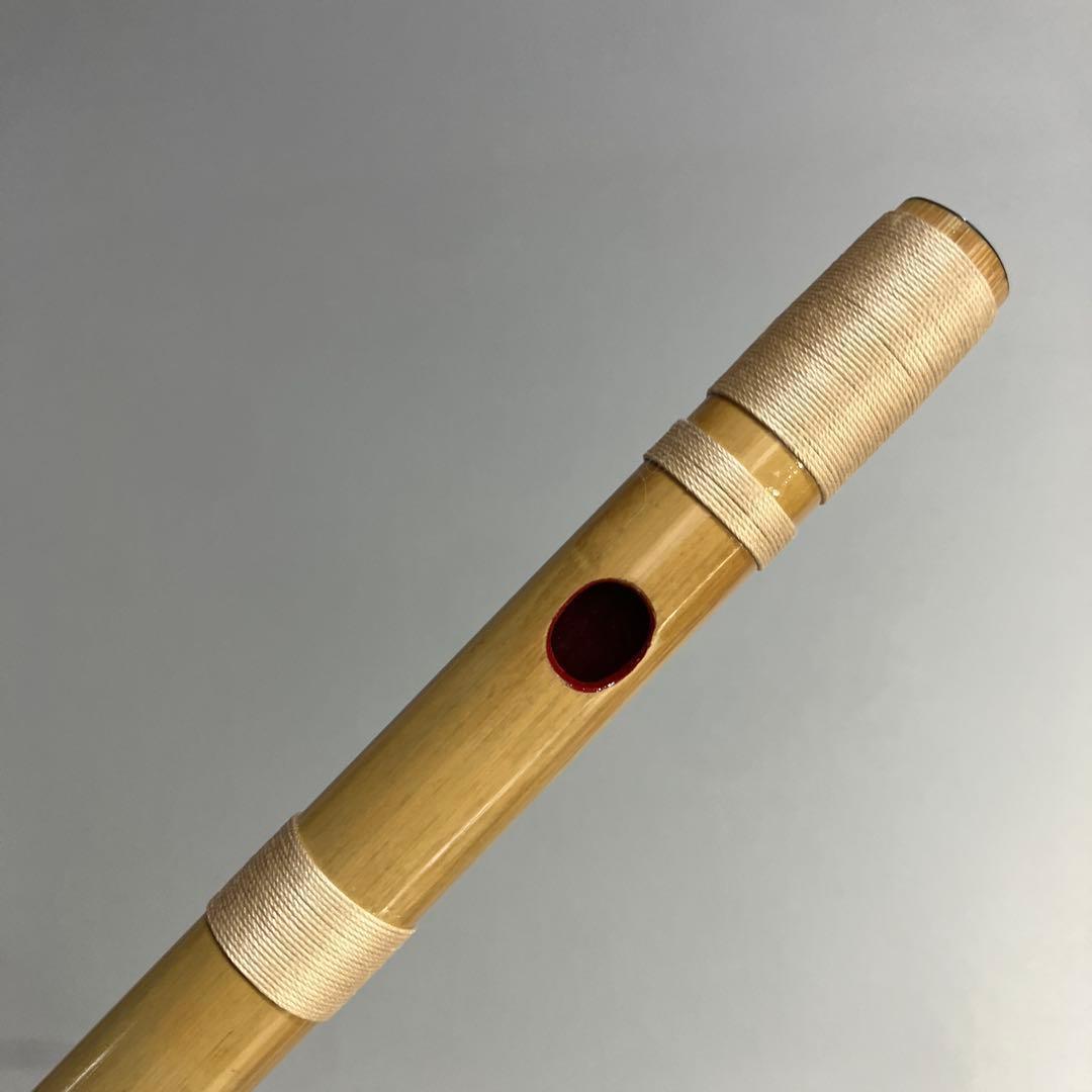 【篠笛七本調子 B菅】ドレミ調天地糸巻西洋音階 竹笛 和楽器　MR7-139
