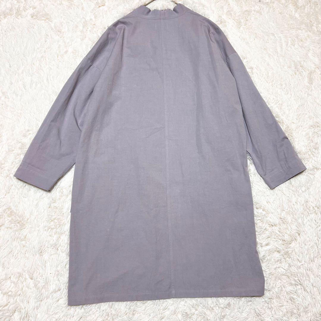 【美品】中川政七商店 日本製 はっぴコート L薄紫