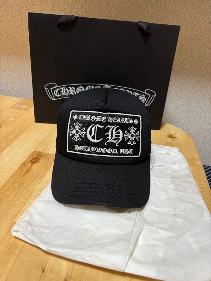 【美品】確実正規品　クロムハーツキャップ　国内正規品　ブラック