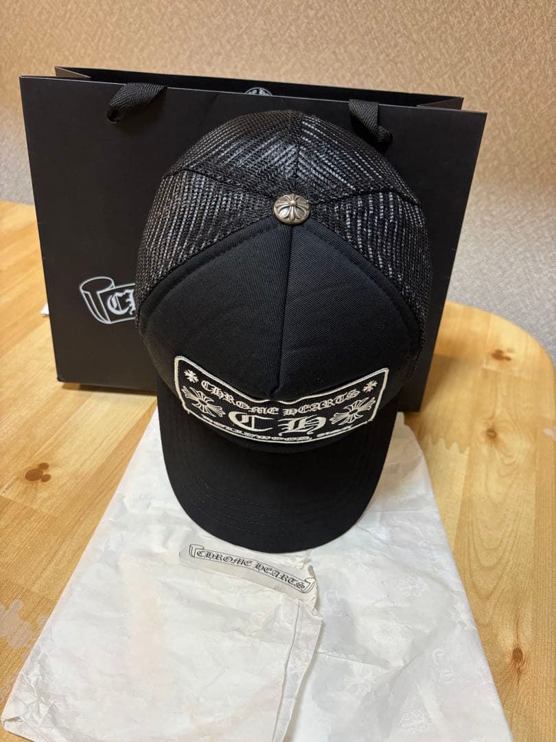 【美品】確実正規品　クロムハーツキャップ　国内正規品　ブラック