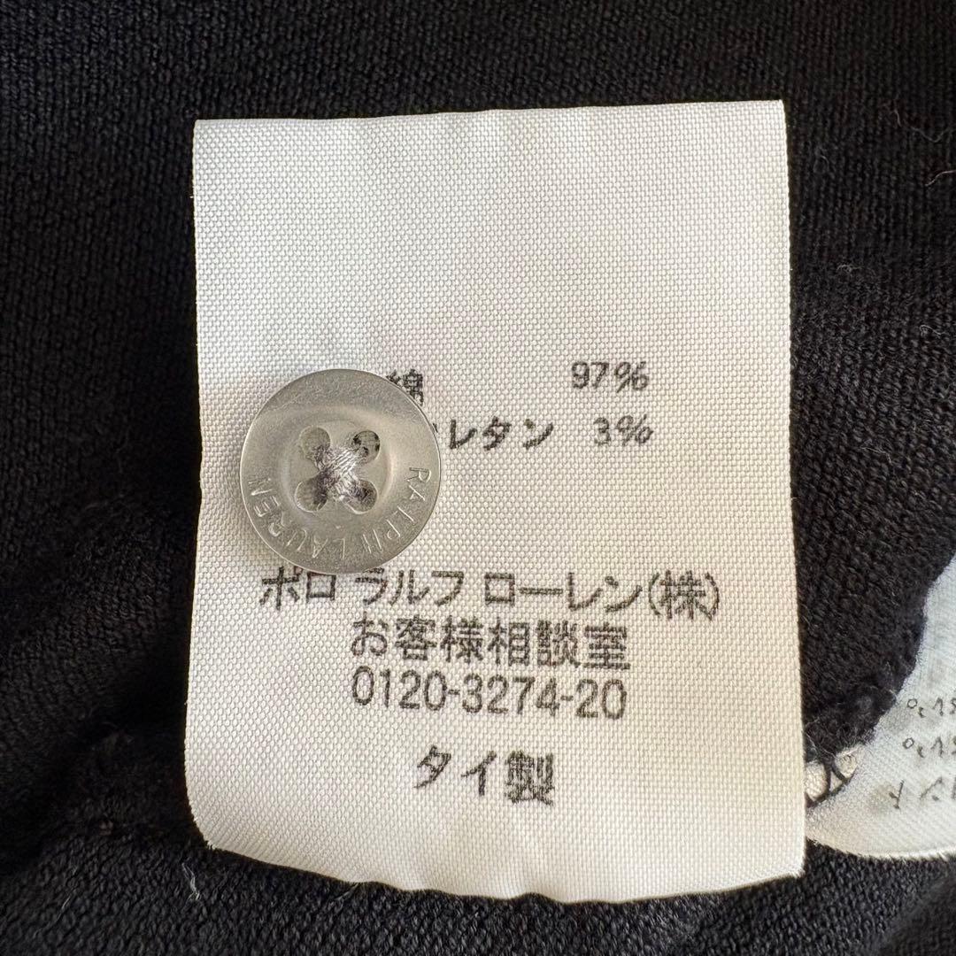 RALPH LAUREN ビッグホース ポロシャツ 背番号 金刺繍 ブラック M