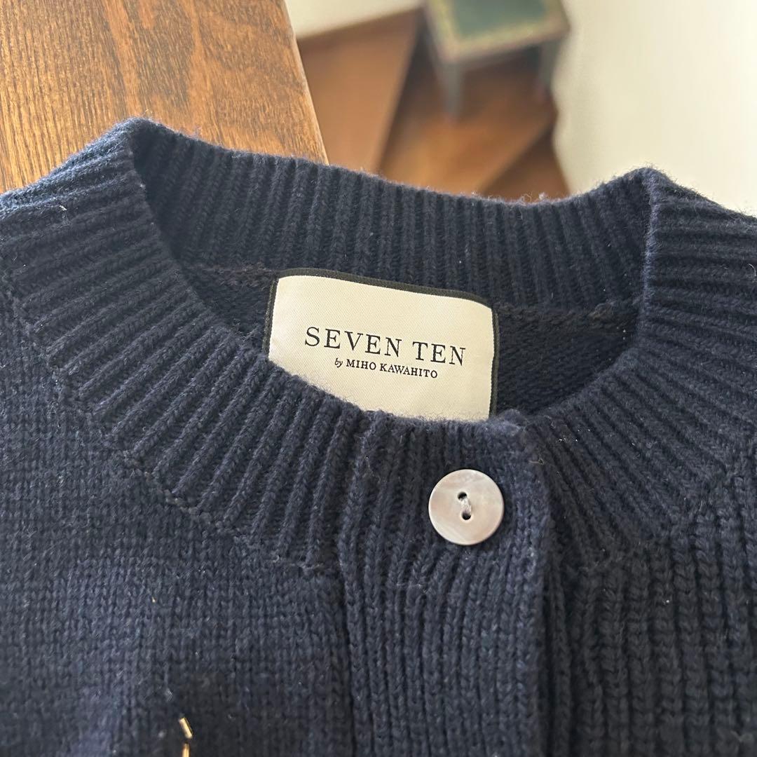 SEVENTEN セブンテン♡スターリーナイトカーディガン　ネイビー　M コート