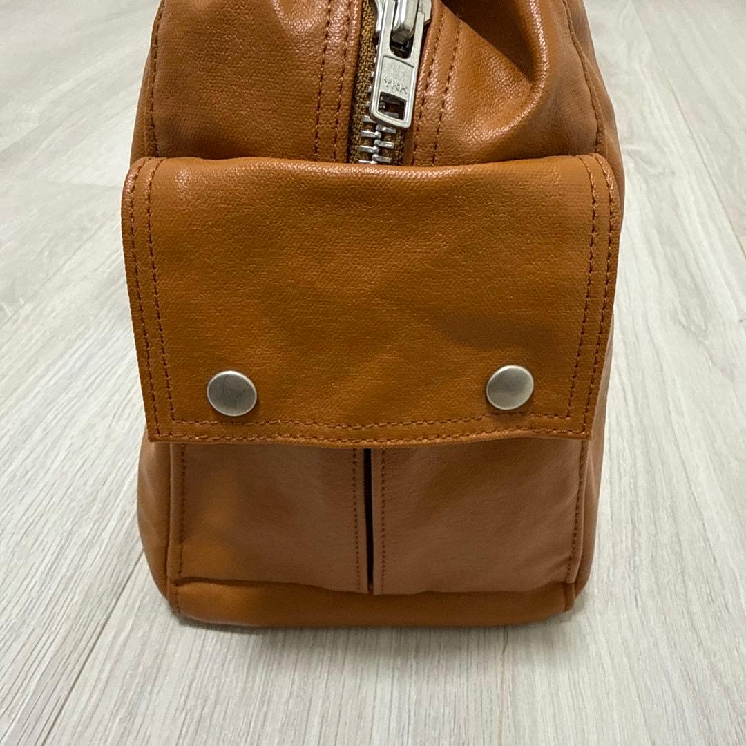 PORTER ブラウンレザーミニボストンバッグ