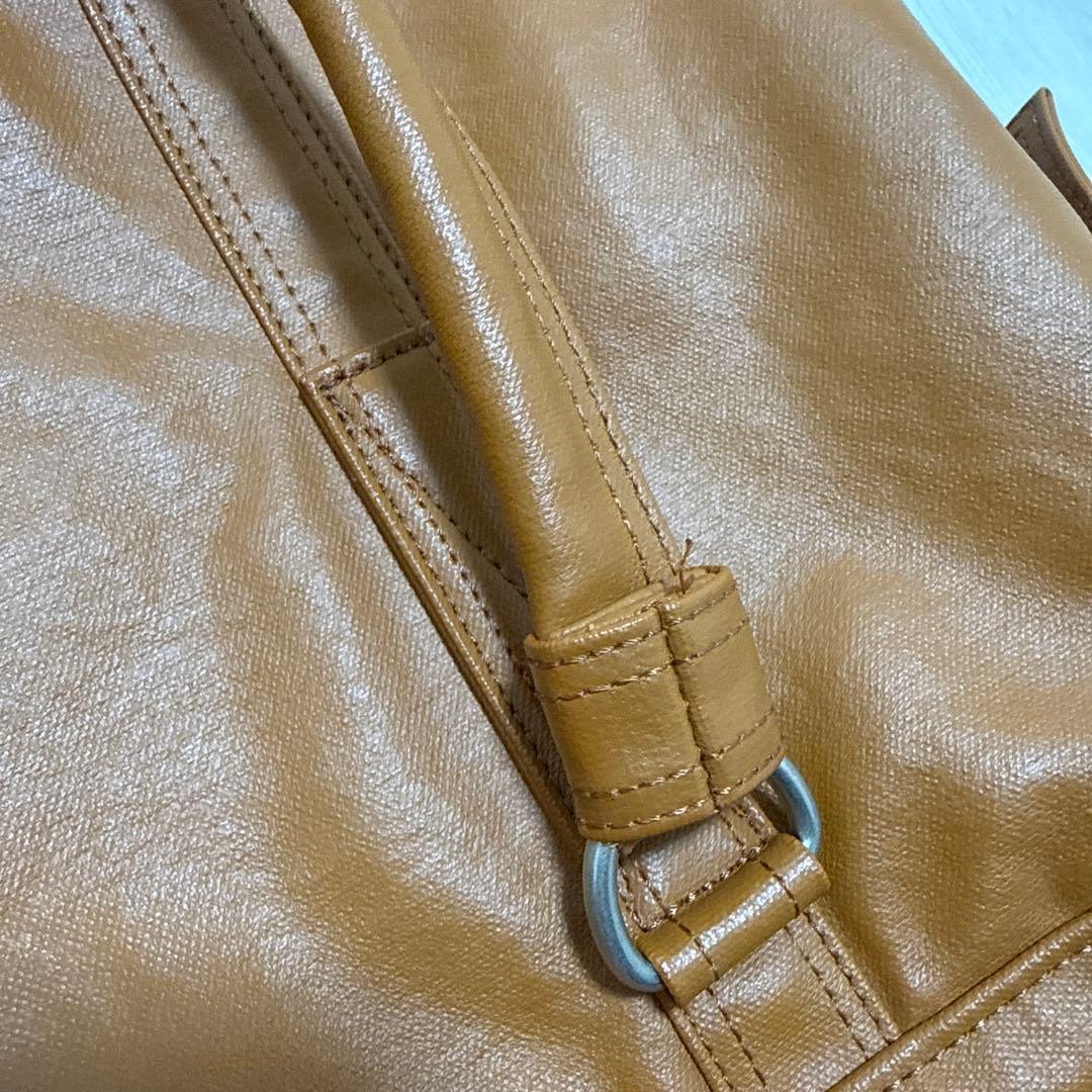 PORTER ブラウンレザーミニボストンバッグ