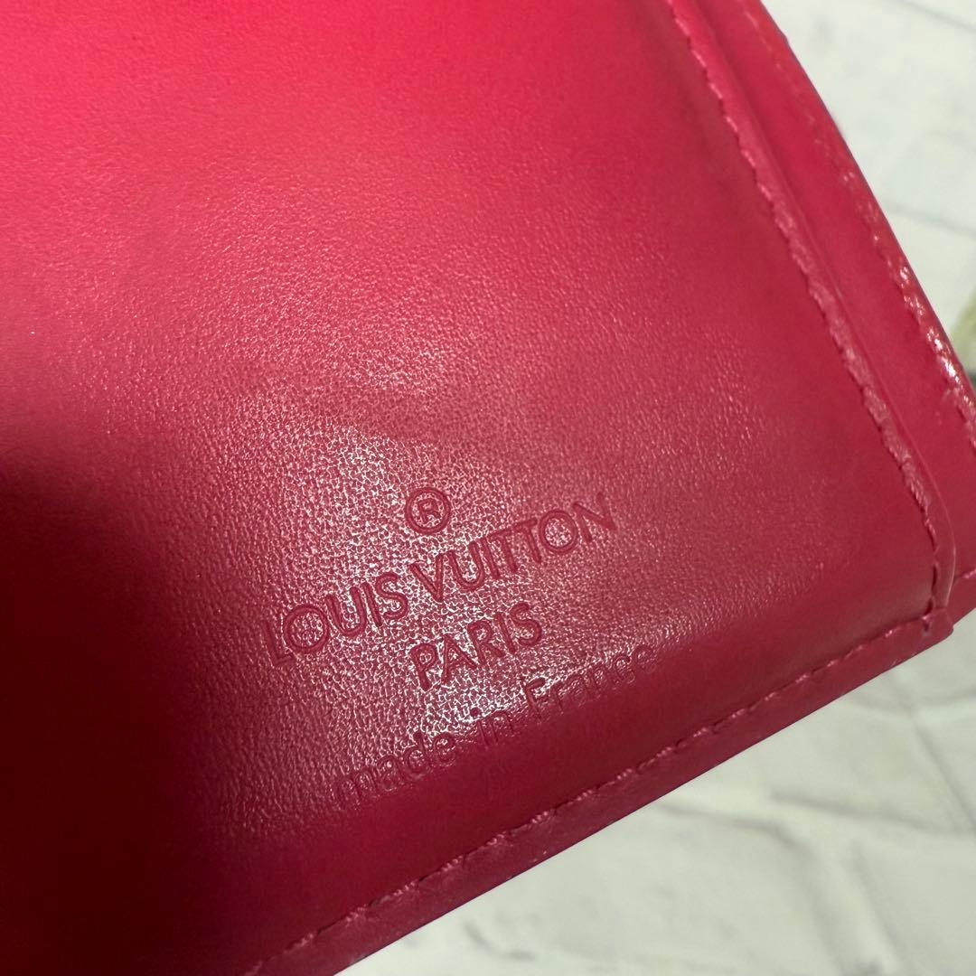 ルイヴィトン モノグラム ヴィエノワ 二つ折り財布 がま口 ピンク ヴェルニ廃盤