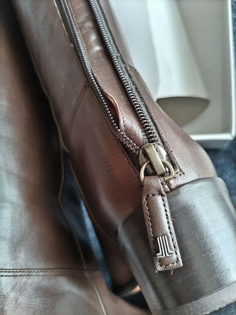 お値下げ　LANVIN en Bleu ブラウン ロングブーツ 24