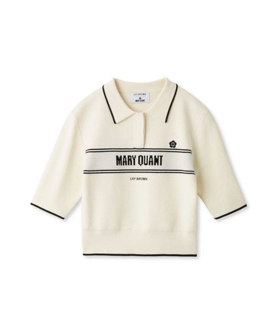 【新品】LILY BROWN × MARY QUANT ポロニットプルオーバー