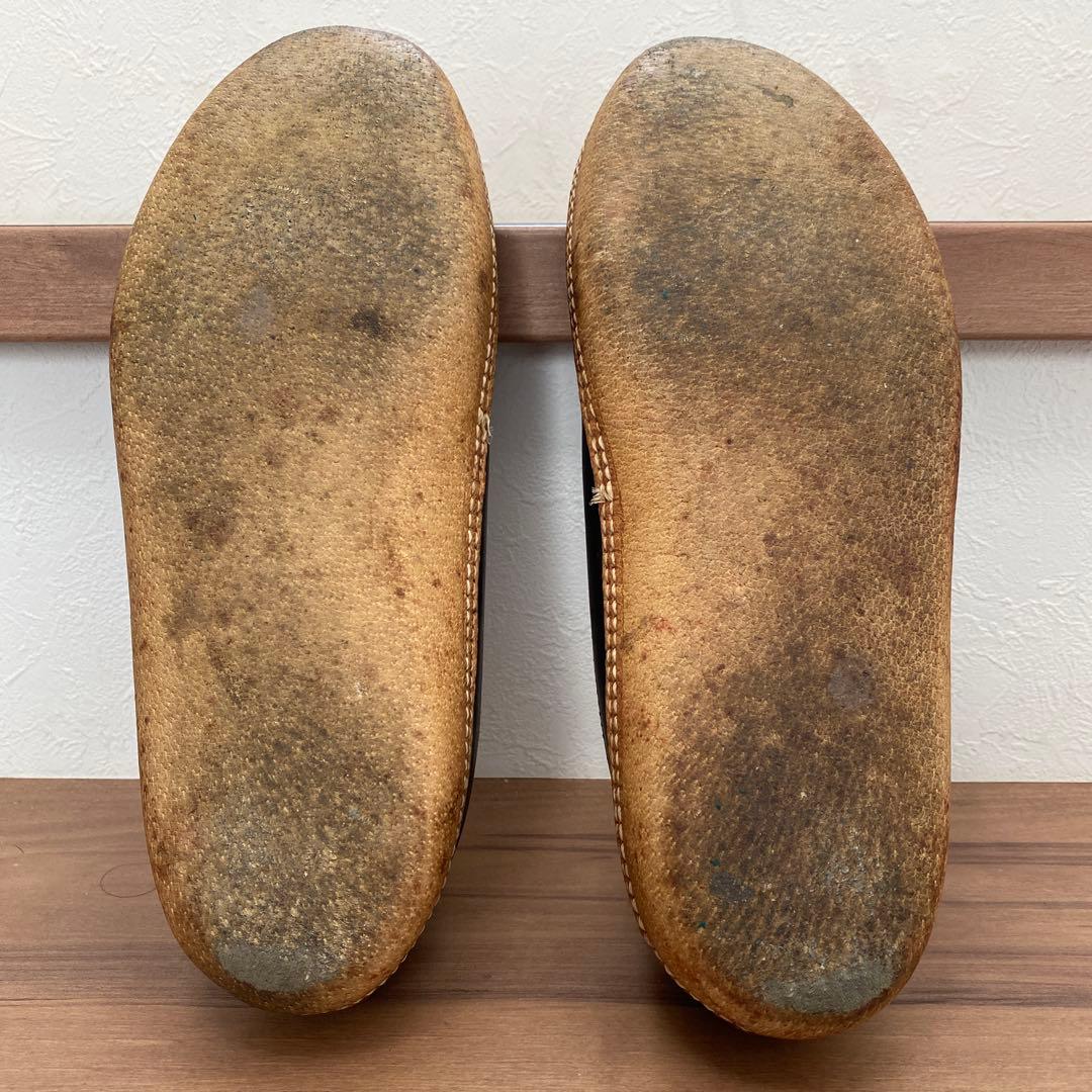 ヤ*ン様 ラッセルモカシン 26.5cm ブラック
