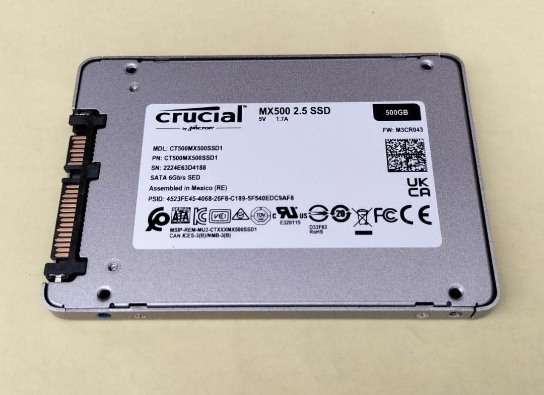 crucial MX500 CT500MX500SSD1 500GB SSD ②