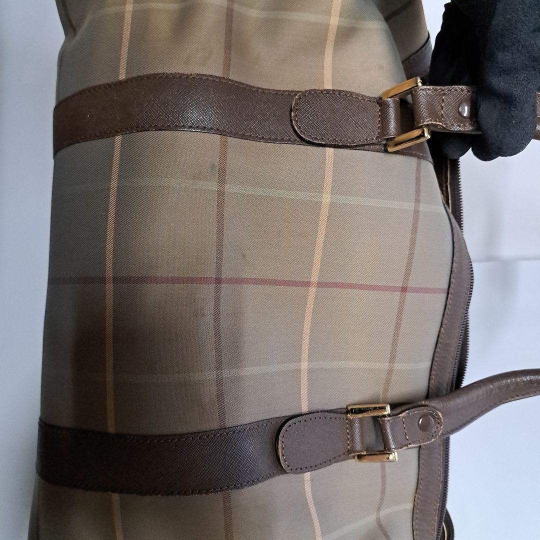 BURBERRY　ミニボストンバッグ　オールドバーバリー